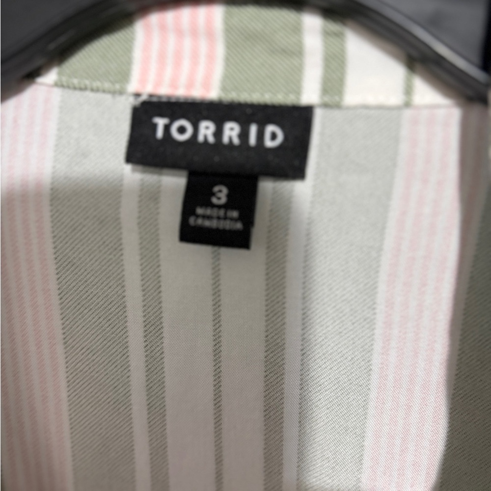 Torrid Striped matching pajama set size 3 - Picture 3 of 11